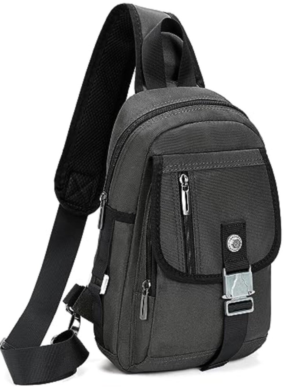 NICGID Sling Bag Water-Resistant Nylon Crossbody Backpack for Tablet Laptop